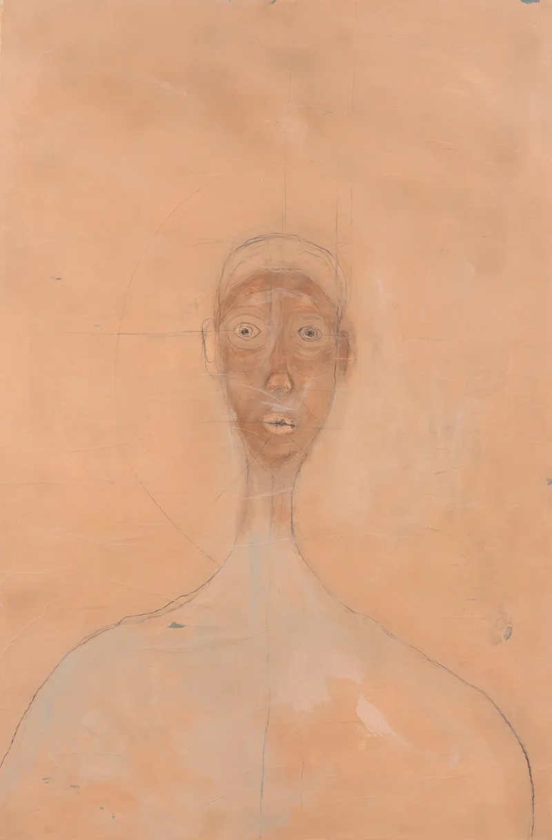 Expressionist Portrait in Sand